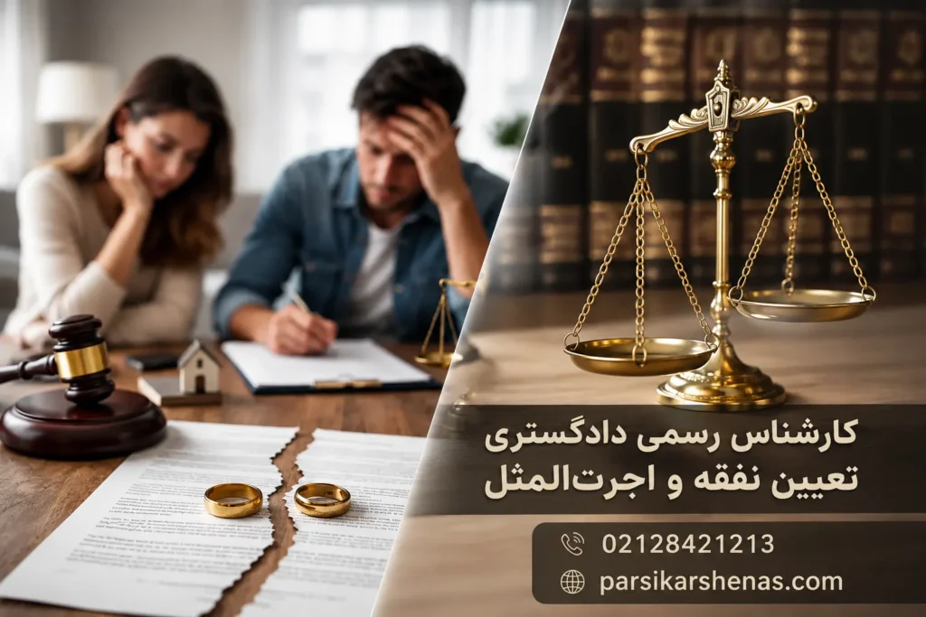 کارشناس رسمی دادگستری تعیین نفقه و اجرت المثل